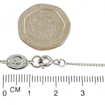 Silver & 9ct gold Clogau Pendant with chain